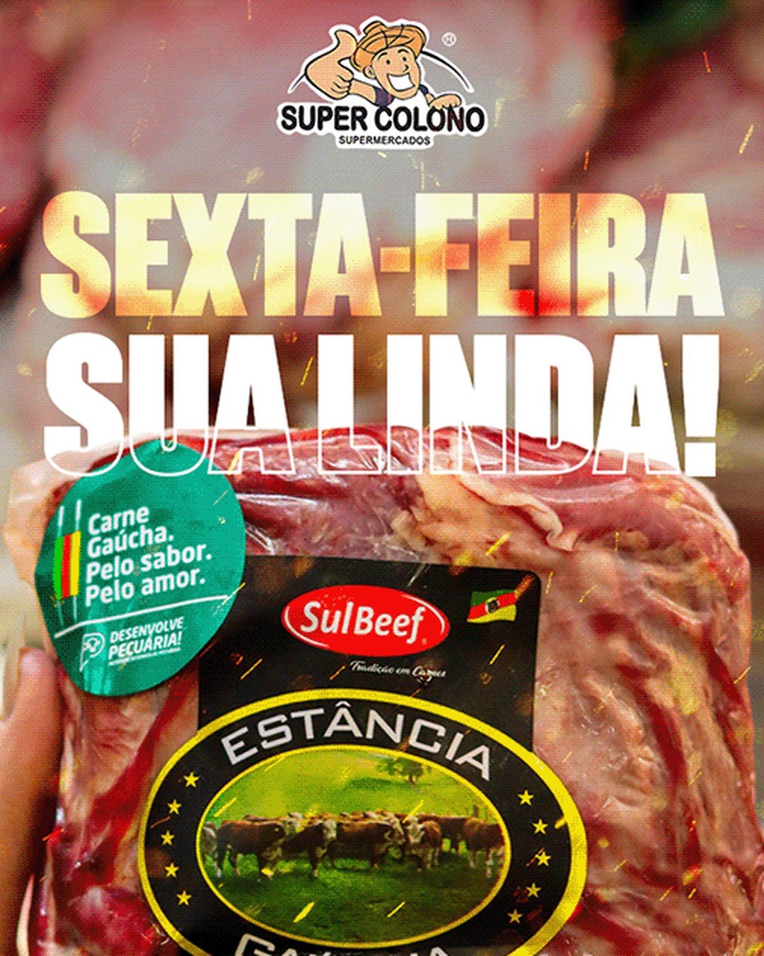 Peça de social media para Super Colono — Social Media Super Colono